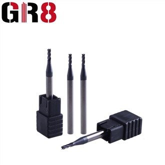 Ploščato rezkalo mikro premera z 2 žlebti